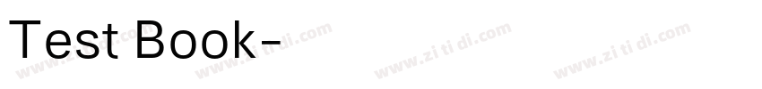 Test Book字体转换 Test Book字体转换